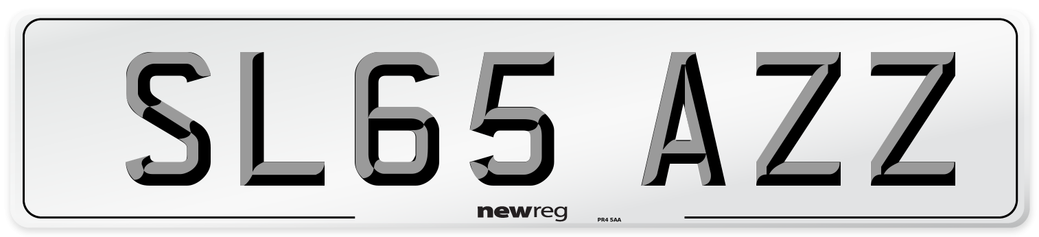 SL65 AZZ Number Plate from New Reg